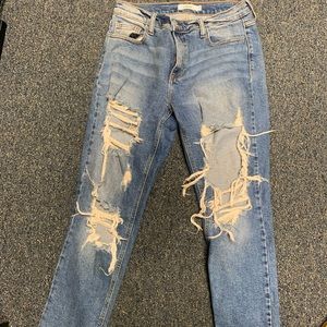 Ripped boyfriend jeans